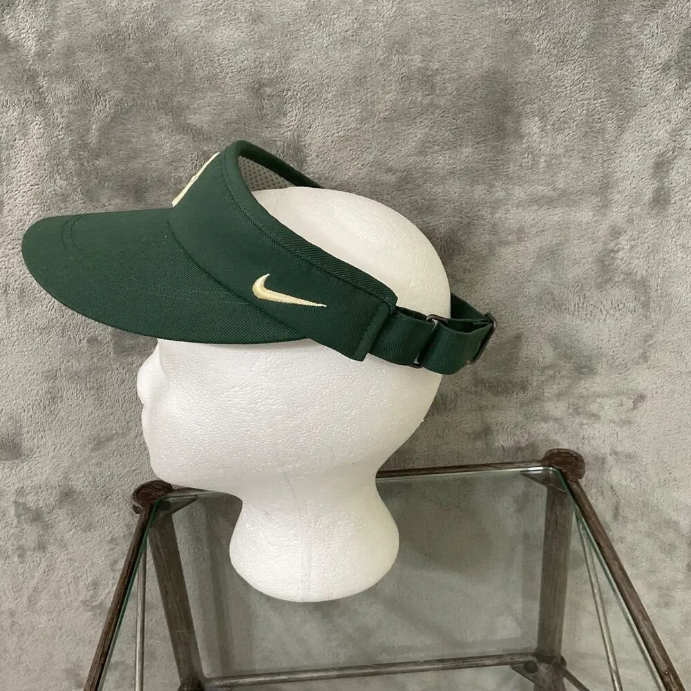 Baylor University Nike Dri Fit BU Adjustable Sun Visor Cap Hat OSFM Green